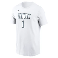 Men's Nike Devin Booker White Kentucky Wildcats Alternate Denim Name & Number T-Shirt