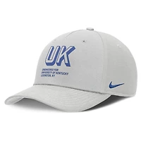 Men's Nike Gray Kentucky Wildcats 2025 Sideline Dust Pinched Rise Adjustable Hat