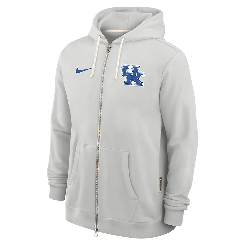 Men's Nike Royal Kentucky Wildcats 2025 Sideline Standard Issue Dri-FIT Full-Zip Hoodie