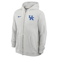 Men's Nike Royal Kentucky Wildcats 2025 Sideline Standard Issue Dri-FIT Full-Zip Hoodie