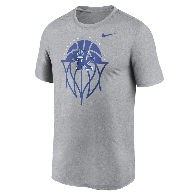 T-shirt Nike Dri-FIT gris Kentucky Wildcats Basketball Icon Legend pour homme