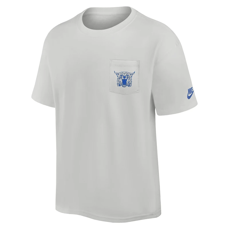T-shirt Nike gris Kentucky Wildcats Legacy 2-Hit Max90 Pocket pour homme