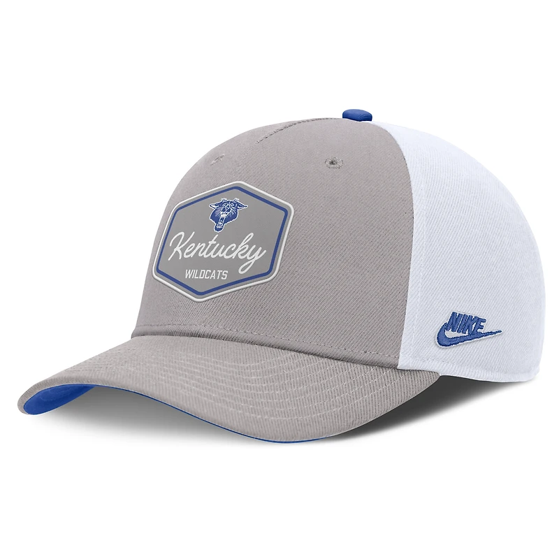 Men's Nike Gray Kentucky Wildcats Rise Legacy Adjustable Trucker Hat