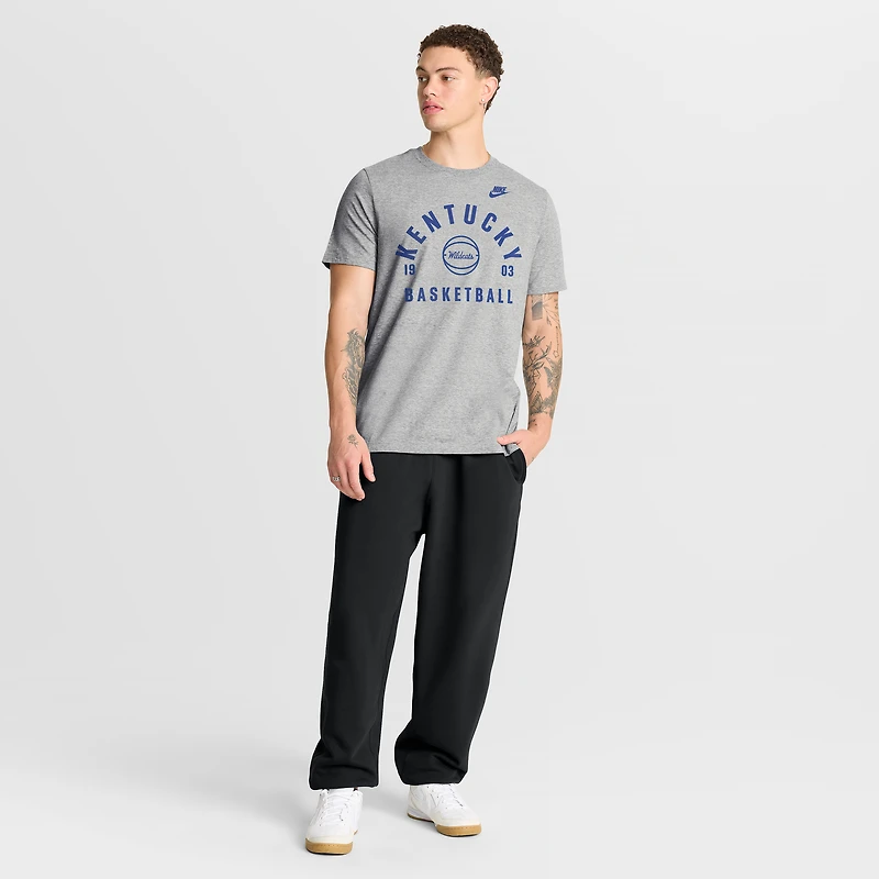 Men's Nike Heather Gray Kentucky Wildcats Basketball Legacy Arch T-Shirt