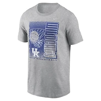 T-shirt de basketball Nike Refresh pour homme, gris chiné, Kentucky Wildcats