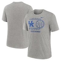 T-shirt Nike Campus Local Tri-Blend gris chiné pour homme des Kentucky Wildcats