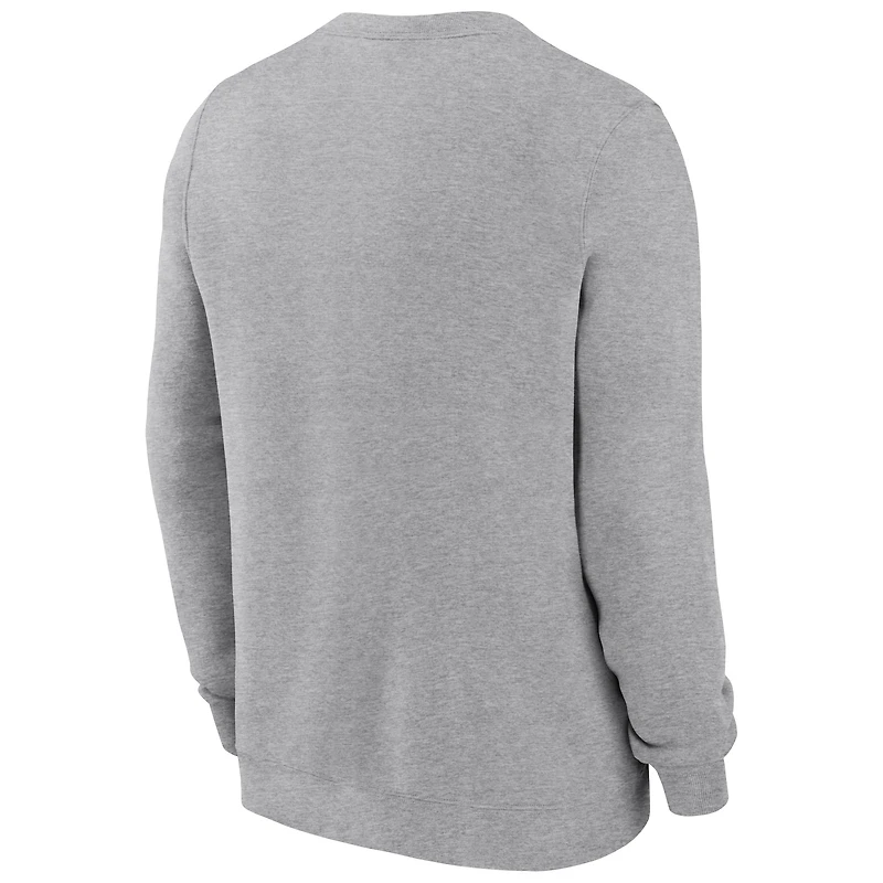 Sweat-shirt Nike gris chiné pour homme, style classique, des Kentucky Wildcats
