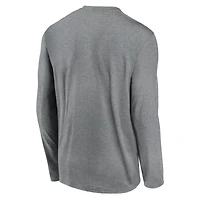 T-shirt à manches longues Nike Heather Gray Kentucky Wildcats Primetime Alternate Logo Legend Performance pour homme