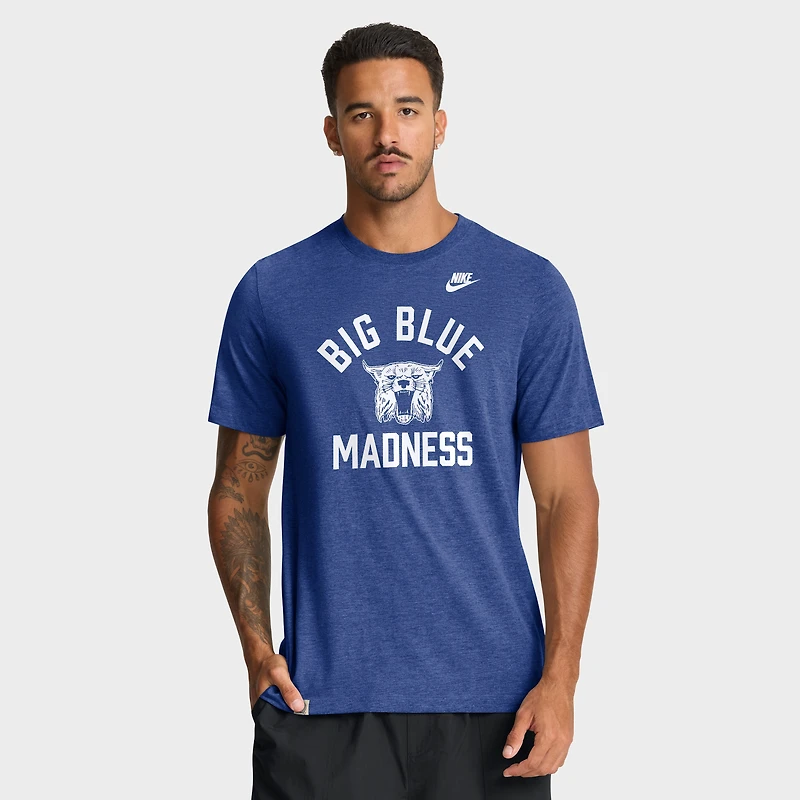 Men's Nike Heather Royal Kentucky Wildcats Legacy Mantra Tri-Blend T-Shirt