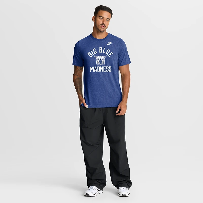 Men's Nike Heather Royal Kentucky Wildcats Legacy Mantra Tri-Blend T-Shirt