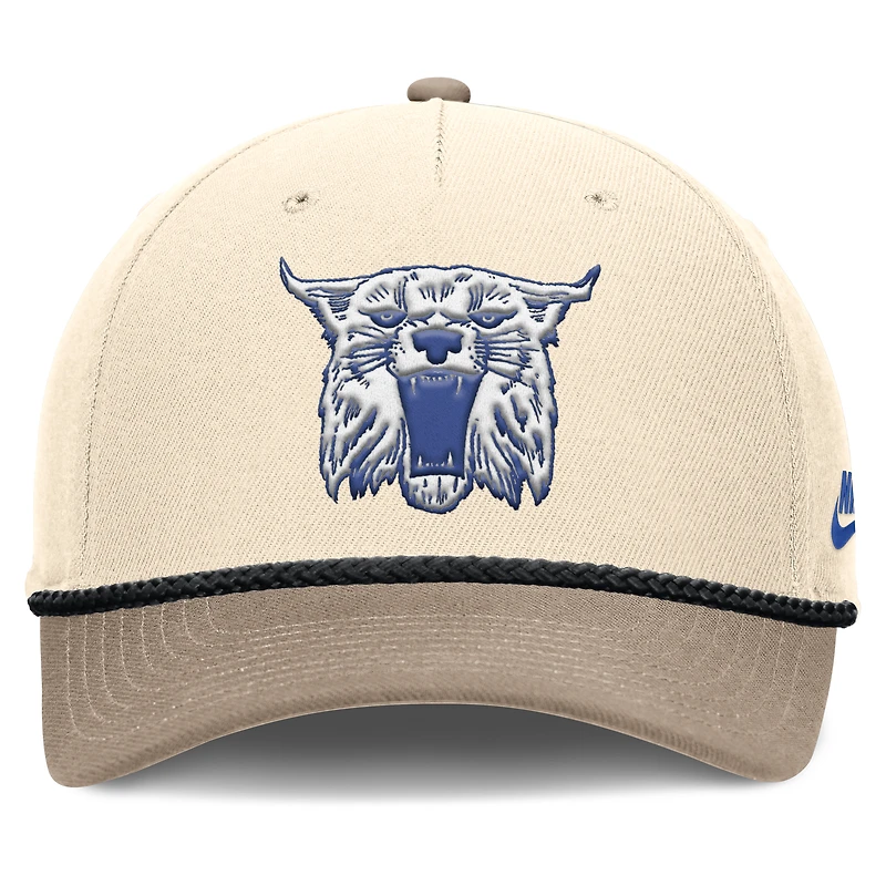 Men's Nike Natural Kentucky Wildcats Rise Legacy Throwback Logo Adjustable Hat