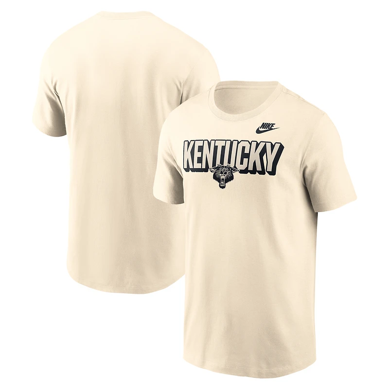 T-shirt Nike Natural Kentucky Wildcats Team Bold pour homme