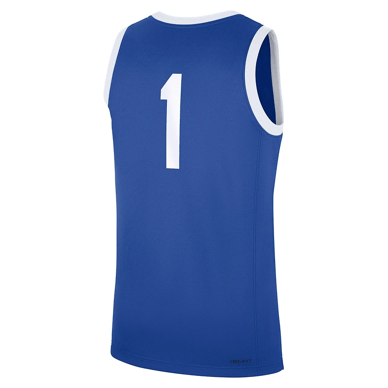 Maillot réplique Nike #1 Royal Kentucky Wildcats pour homme