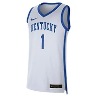 Maillot Nike #1 pour hommes, réplique des Wildcats du Kentucky, blanc/Royal