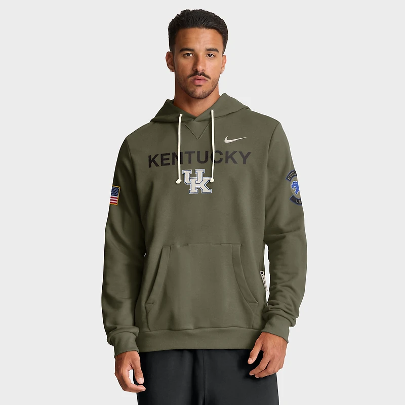 Sweat à capuche Nike Olive Kentucky Wildcats 2025 Military Appreciation Standard Issue pour homme