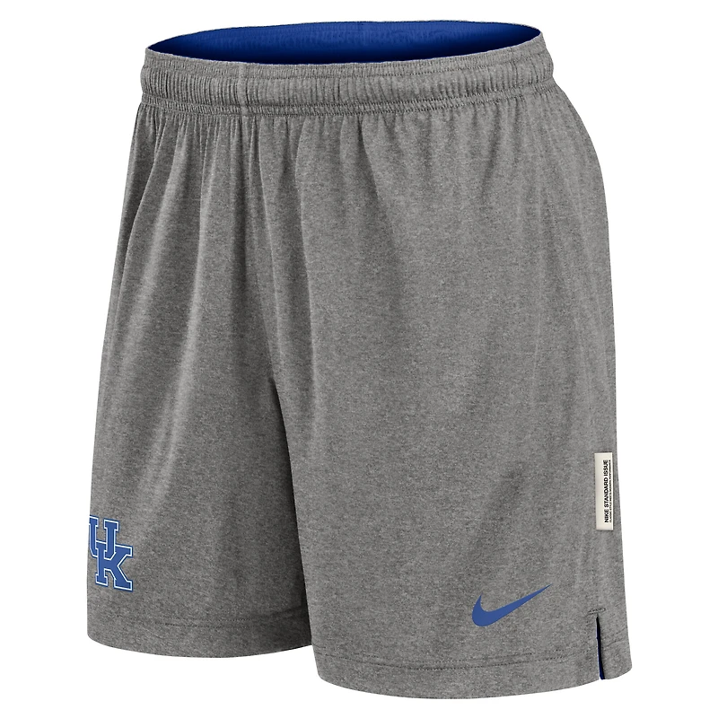 Short réversible Nike Royal/Heather Grey pour homme Kentucky Wildcats Player