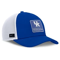 Men's Nike  Royal/White Kentucky Wildcats 2025 On-Field Rise Engineered Trucker Adjustable Hat