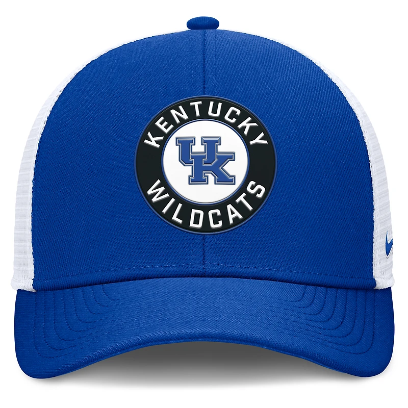 Men's Nike Royal/White Kentucky Wildcats Rise Primetime Performance Trucker Adjustable Hat