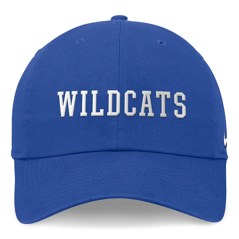 Casquette réglable Nike Royal Kentucky Wildcats 2024 On-Field Club pour homme