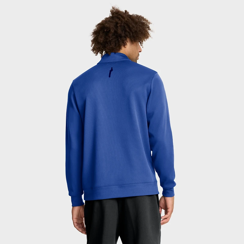 Pull Nike Royal Kentucky Wildcats 2025 Coaches Premium Dri-FIT à demi-zip pour homme