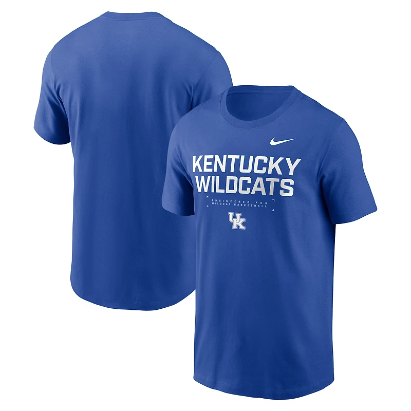 T-shirt Nike Royal Kentucky Wildcats 2025 Courtside Basketball Performance pour homme