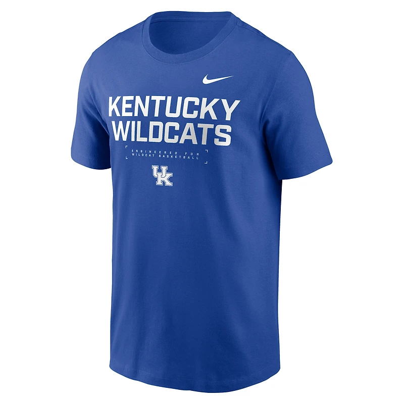 Men's Nike Royal Kentucky Wildcats 2025 Courtside Basketball Performance T-Shirt