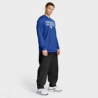 T-shirt à capuche manches longues Nike Royal Kentucky Wildcats 2025 Sideline Dri-FIT pour homme