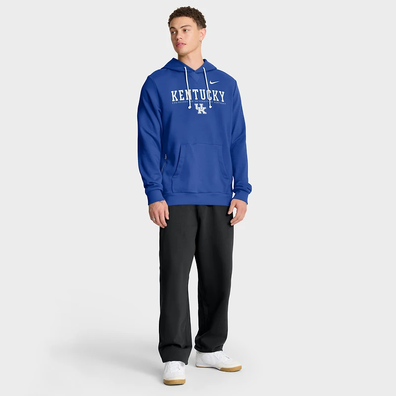 Sweat à capuche Nike Royal Kentucky Wildcats 2025 Sideline Standard Issue Dri-FIT pour homme