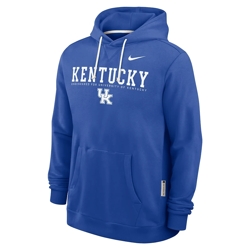 Sweat à capuche Nike Royal Kentucky Wildcats 2025 Sideline Standard Issue Dri-FIT pour homme