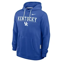 Sweat à capuche Nike Royal Kentucky Wildcats 2025 Sideline Standard Issue Dri-FIT pour homme