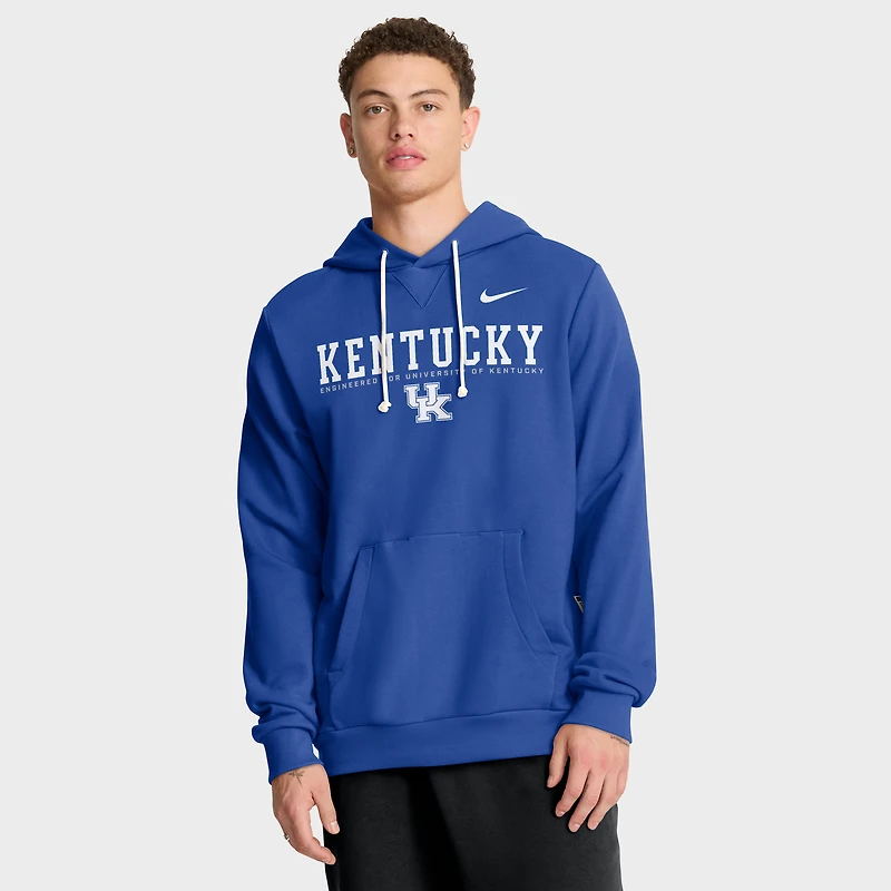 Sweat à capuche Nike Royal Kentucky Wildcats 2025 Sideline Standard Issue Dri-FIT pour homme
