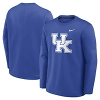 Haut à manches longues Therma-FIT pour homme Nike Royal Kentucky Wildcats 2026 Sideline Coaches