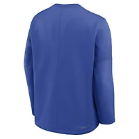 Men's Nike Royal Kentucky Wildcats 2026 Sideline Coaches Therma-FIT Long Sleeve Top