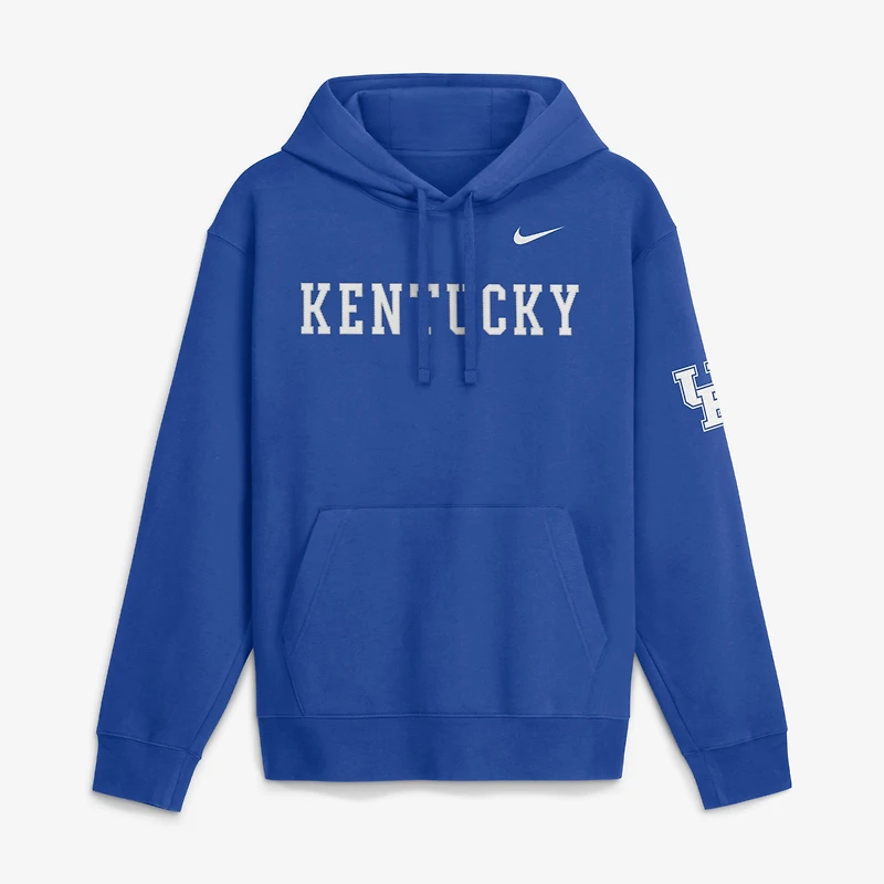 Sweat à capuche polaire Nike Royal Kentucky Wildcats 2026 Sideline Club pour homme