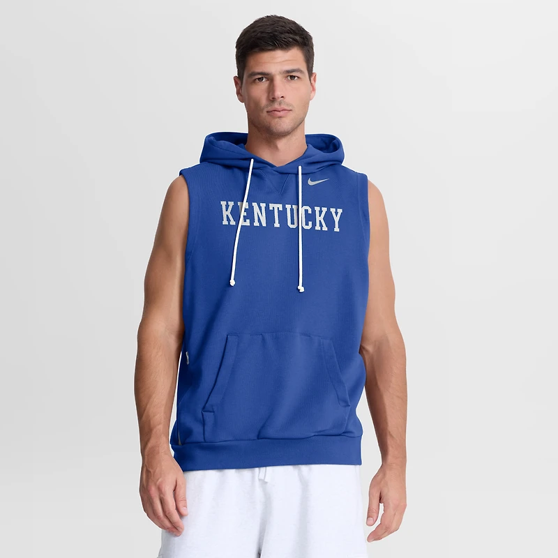 Men's Nike  Royal Kentucky Wildcats 2026 Sideline Sleeveless Dri-FIT Hoodie