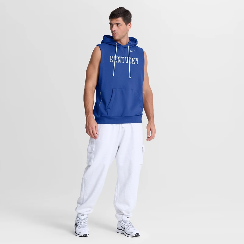 Men's Nike  Royal Kentucky Wildcats 2026 Sideline Sleeveless Dri-FIT Hoodie