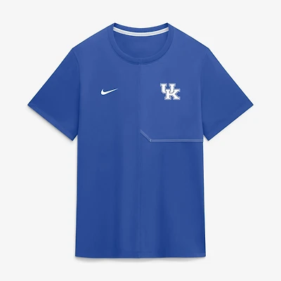 Men's Nike Royal Kentucky Wildcats 2026 Sideline UV Dri-FIT Coaches Shirt