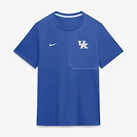 Men's Nike Royal Kentucky Wildcats 2026 Sideline UV Dri-FIT Coaches Shirt