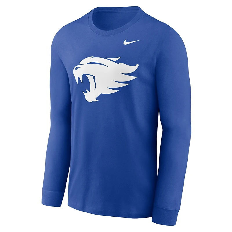 Men's Nike Royal Kentucky Wildcats Alternate Logo Long Sleeve T-Shirt