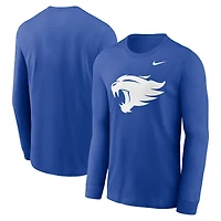 T-shirt à manches longues avec logo alternatif Nike Royal Kentucky Wildcats pour homme