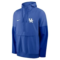 Veste à capuche Nike Royal Kentucky Wildcats demi-zip pour homme