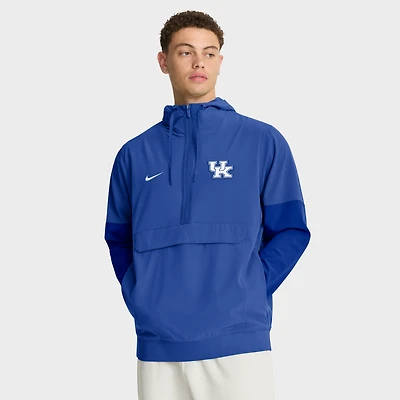 Veste à capuche Nike Royal Kentucky Wildcats demi-zip pour homme