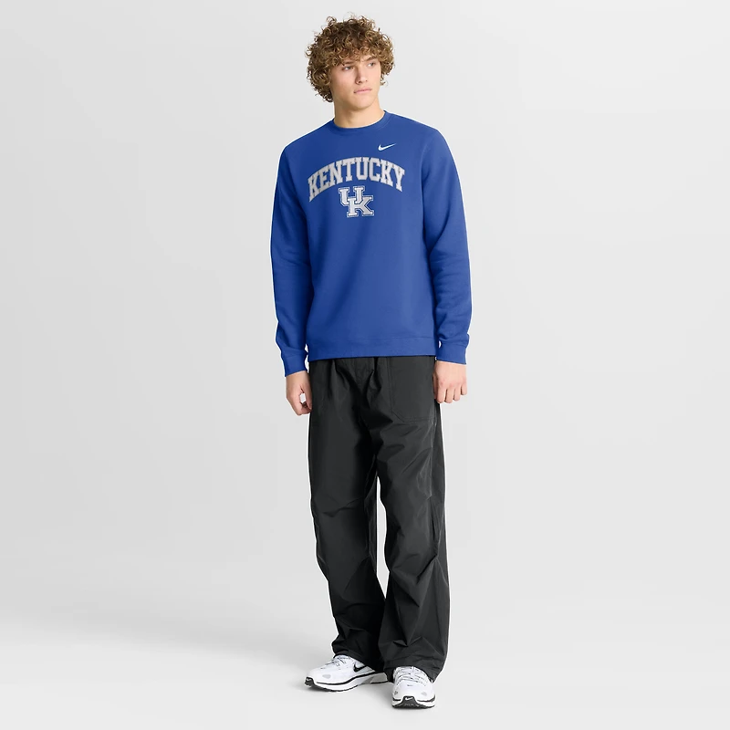 Men's Nike Royal Kentucky Wildcats Arch Pullover Sweatshirt