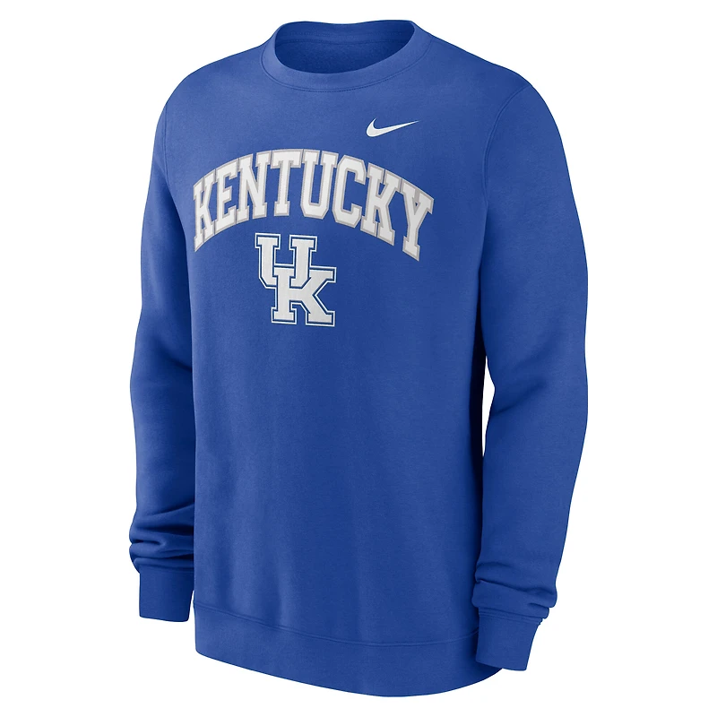 Men's Nike Royal Kentucky Wildcats Arch Pullover Sweatshirt