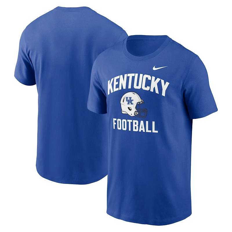 Men's Nike Royal Kentucky Wildcats Campus Football Helmet T-Shirt