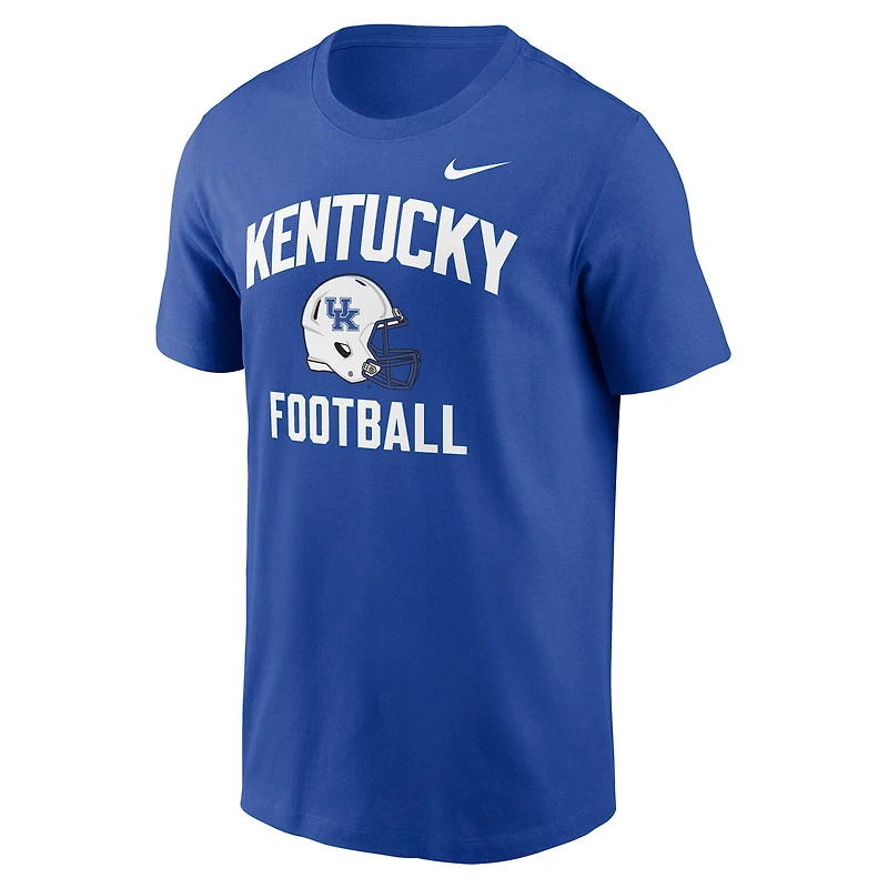 Men's Nike Royal Kentucky Wildcats Campus Football Helmet T-Shirt