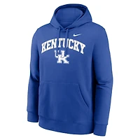 Sweat à capuche Nike Royal Kentucky Wildcats Club Fleece Arch pour homme