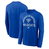 T-shirt à manches longues Nike Royal Kentucky Wildcats Legacy Arched Logo pour homme
