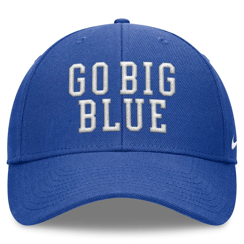 Casquette réglable à hauteur locale Nike Royal Kentucky Wildcats pour homme