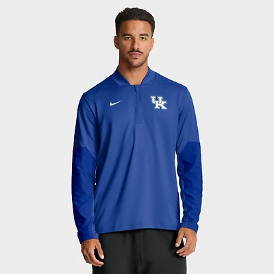 Pull Nike Royal Kentucky Wildcats One Goal Performance à demi-zip pour homme